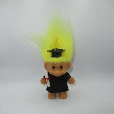 90'svintageビンテージtrollトロール卒業人形フィギュアぬいぐるみ
