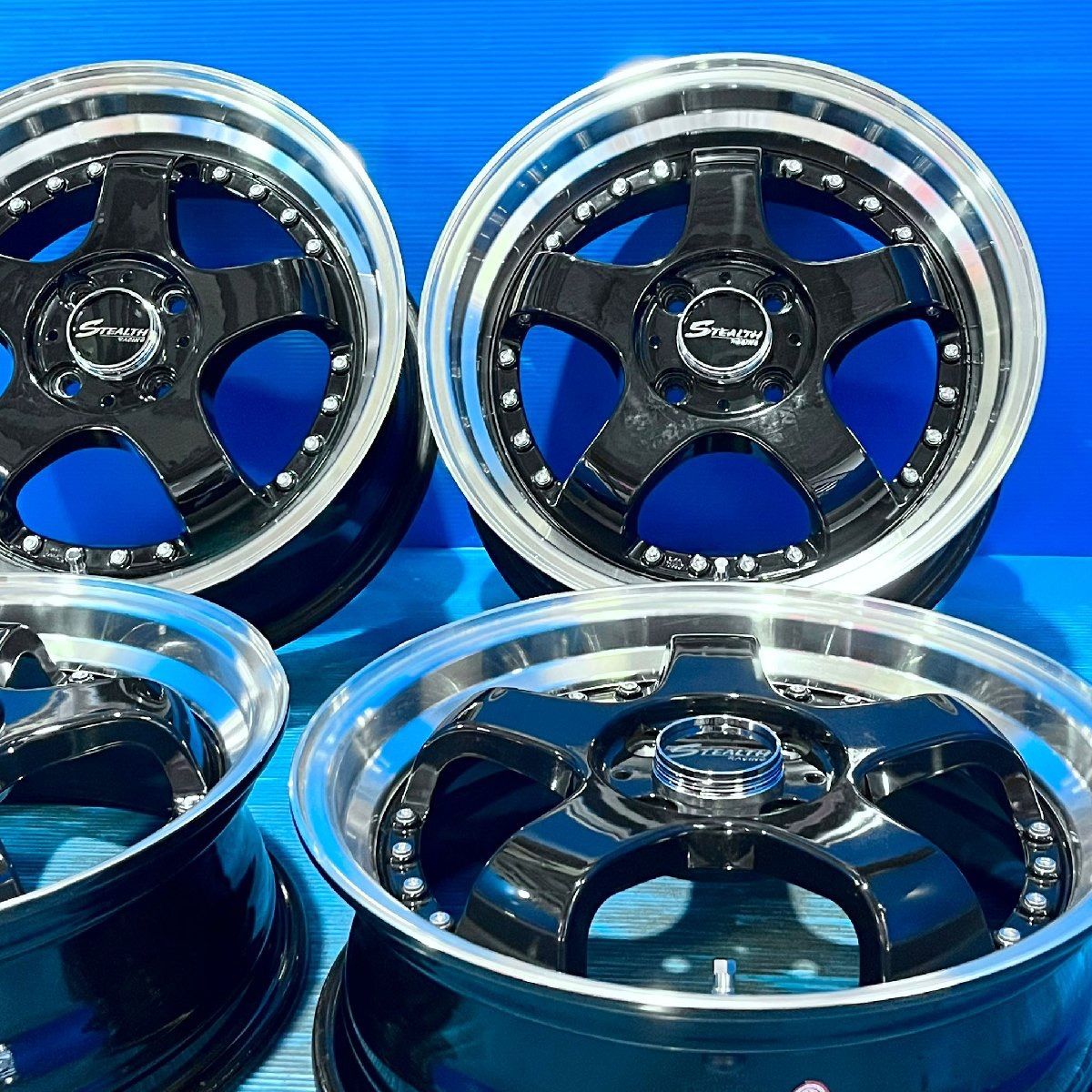 STEALTH Racing K36 16x5.5J 軽四用⁄スーパーディープ2段リム!! KD 【