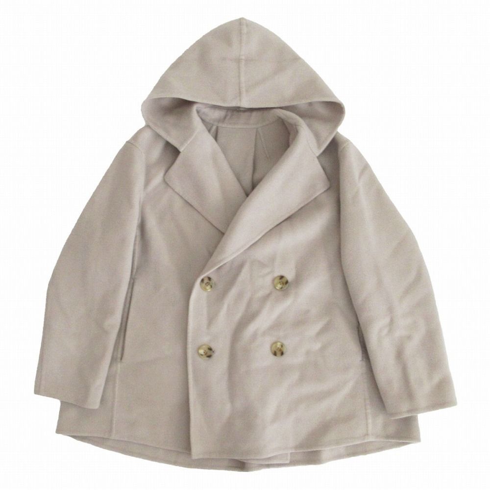 19aw MACPHEE マカフィー フーデッド ダブルブレスト コート