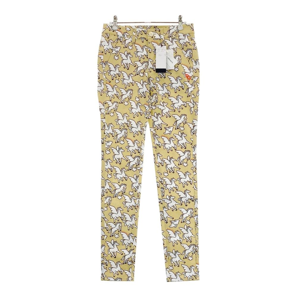 サイズ：0 PEARLY GATES パーリーゲイツ 055-1131400 ストレッチパンツ ペガサス柄 ベージュ系 [240101517470] ゴルフウェア レディース ストスト