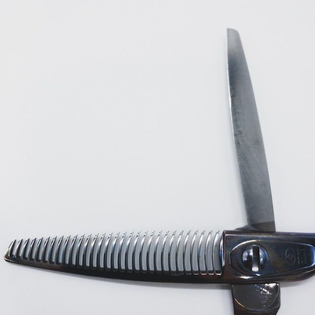 YAGYU柳生】SH1 DLC加工 オフセット シザー セニング 美容ハサミ すき  