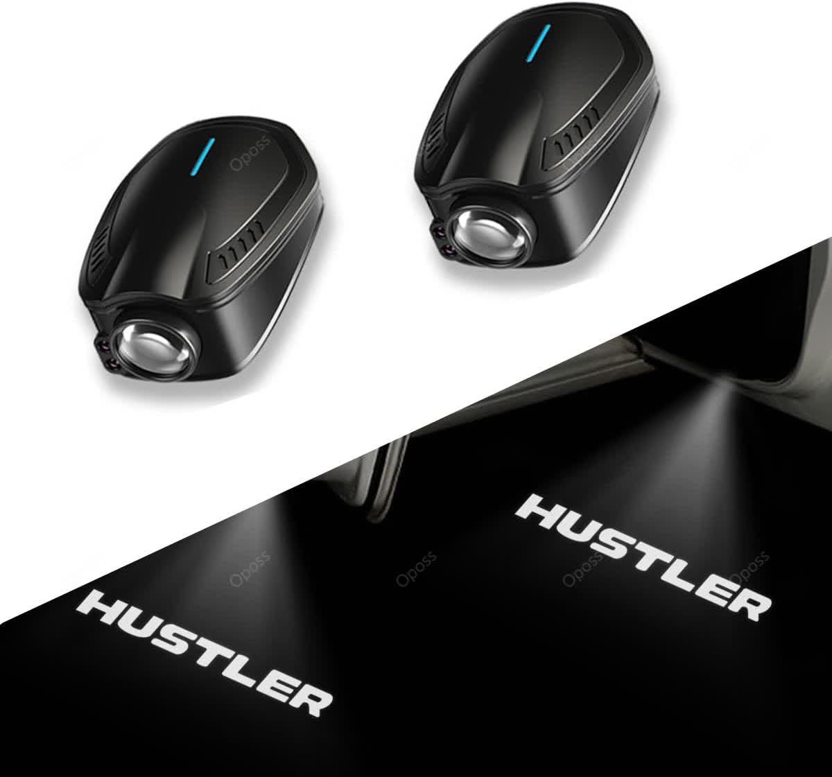 スズキ ハスラー 車ドアウェルカムライト カーテシランプ 夜間照明 LEDロゴ投影 USB充電 ハスラー MR52S MR92S 車用ドアランプ カーテシライト ドアライト 自動感応 注意喚起 自動感応 赤外線センサー 配線不要