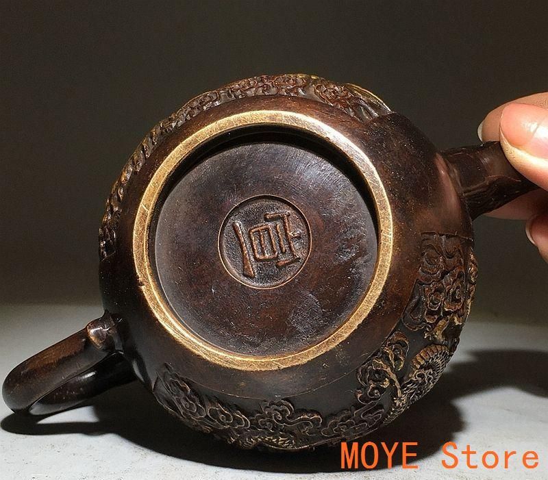 十二支龍頭茶壺 龍鳳壺 銅壺徳利 茶道具 煎茶器 装飾品 工芸品 美術品 置物 十二支龍頭茶壺 龍鳳壺 銅壺徳利 茶道具 煎茶器 装飾品 工芸品
