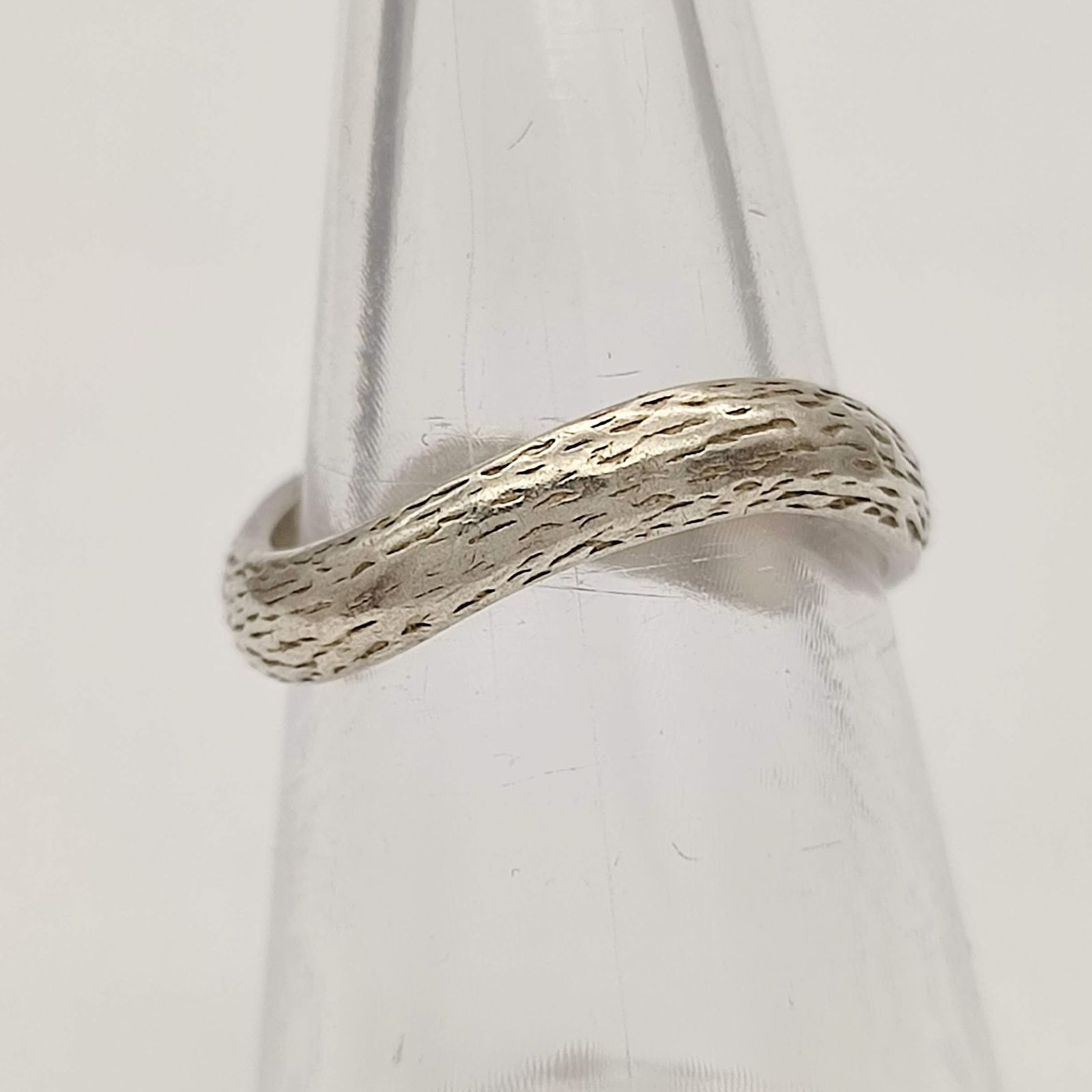美品】√4 ウェーブデザインリング SILVER シルバー925 13号