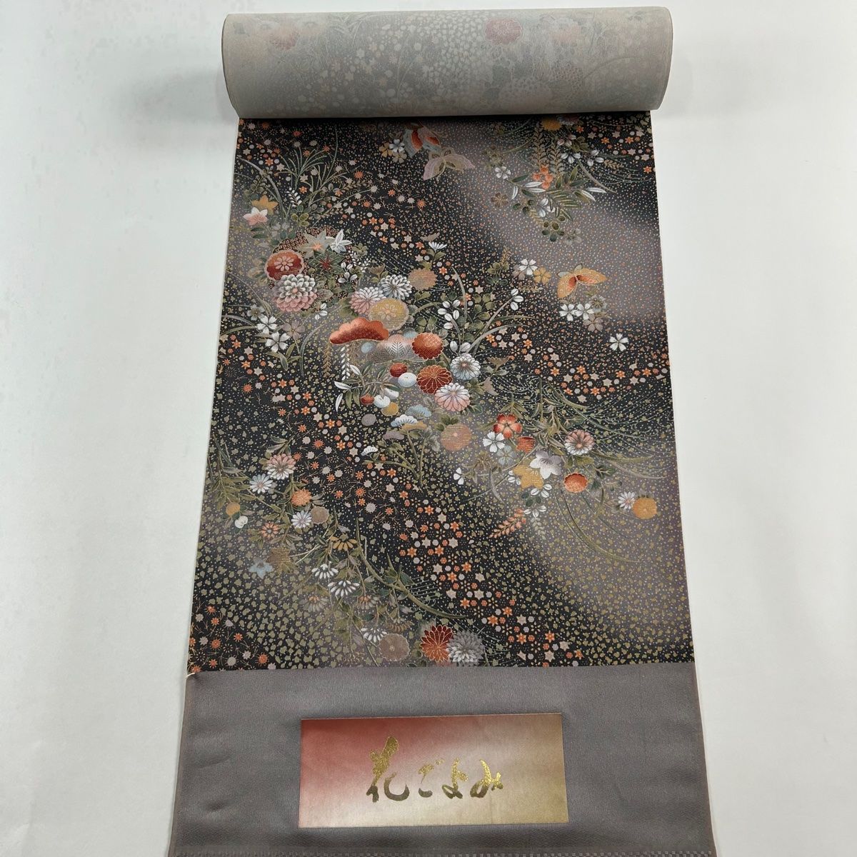 小紋 金彩 百花繚乱 正絹 反物 - メルカリ