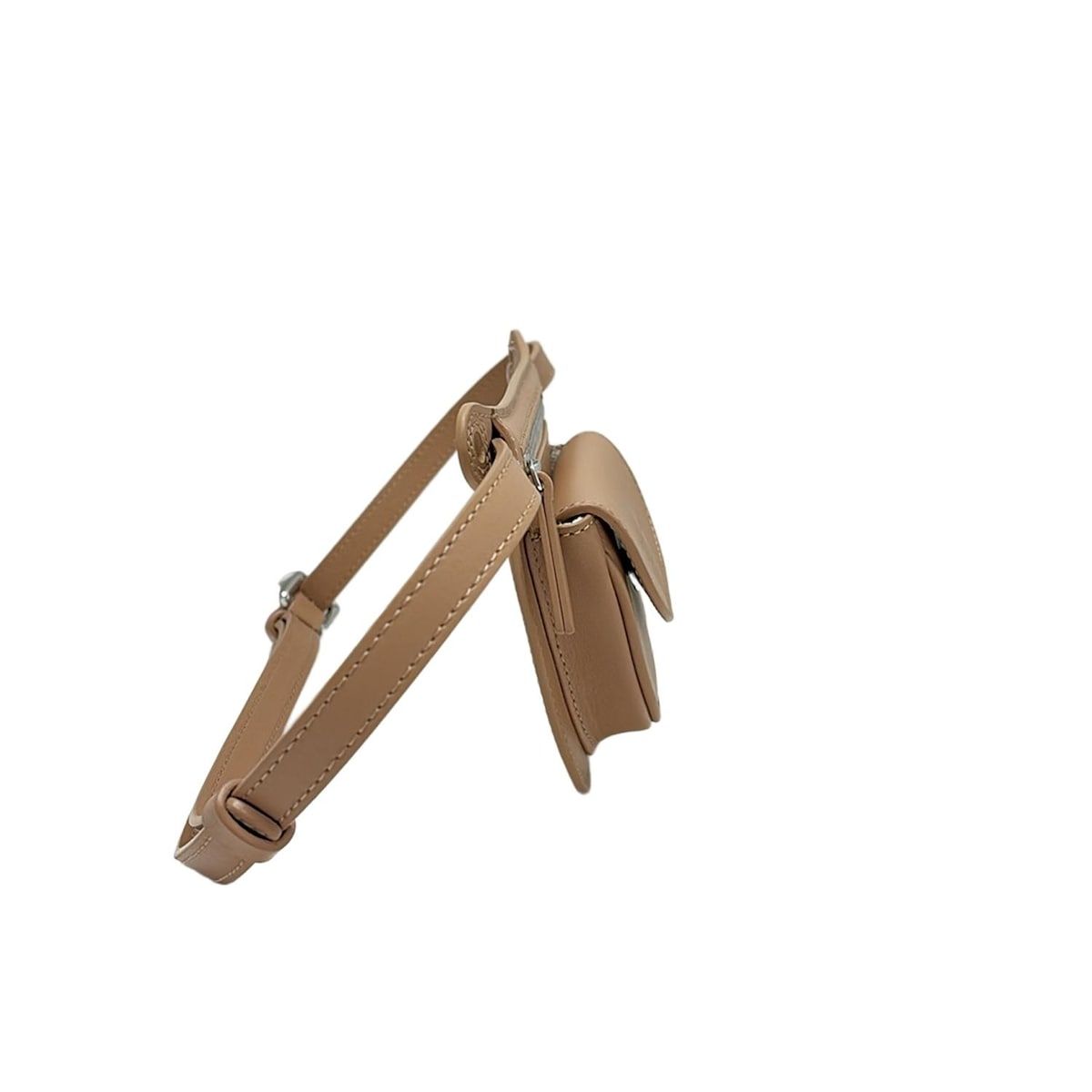 EMPORIOARMANI エンポリオアルマーニ ウエストポーチ - ベージュ レザー