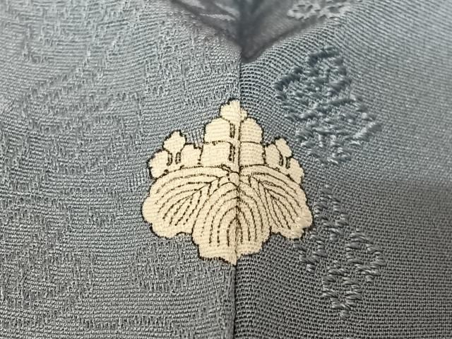 上質な色無地 鳳凰花地紋