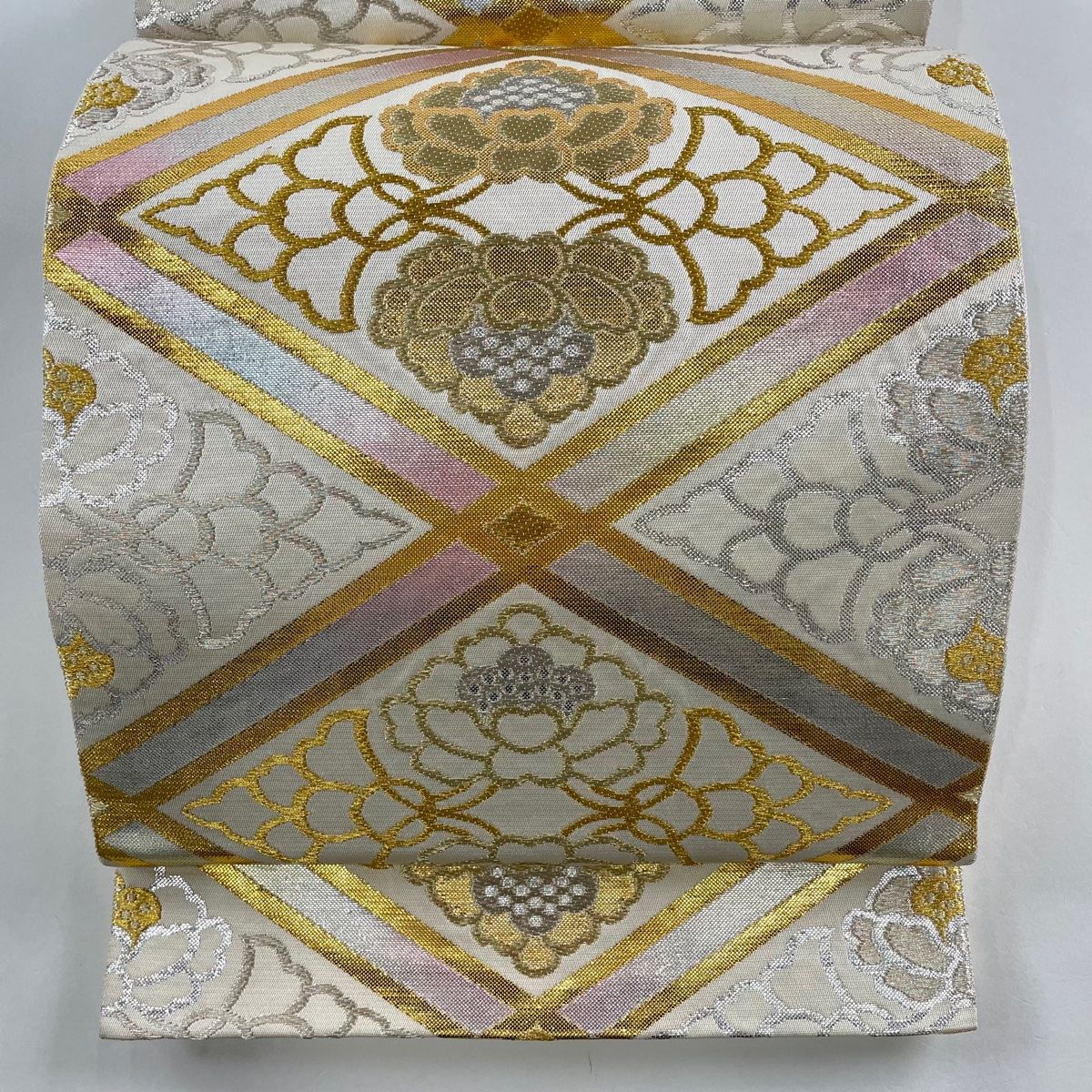 逸品!!絹 袋帯☆【龍村美術織物】龍村製 花鳥苑錦 尾長鳥 牡丹 緑 六通柄 楽天市場】平和屋本店□極上 龍村美術織物 たつむら 六通柄袋帯