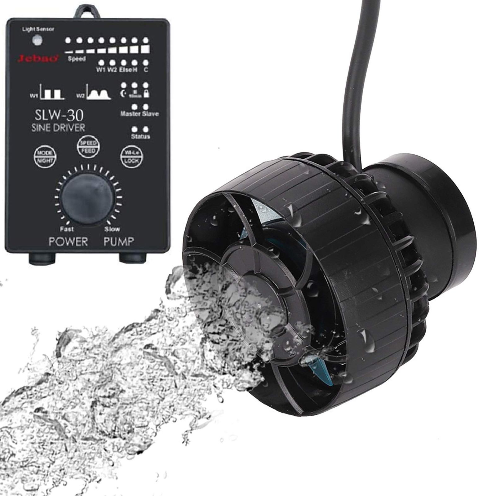 在庫 海水 マグネット吸盤 淡水 波メーカー 安定 強力 水槽循環ポンプ SLW30 13000L|H 回転式 ワイヤレス アクアリウム 水槽ポンプ 水中ポンプ WIFIアプリ機能無し 水流ポンプ ウェーブポンプ SLW30 METIS