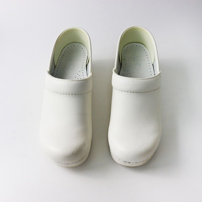 dansko ホワイト クロッグサンダル ダンスコホワイト クロッグサンダル