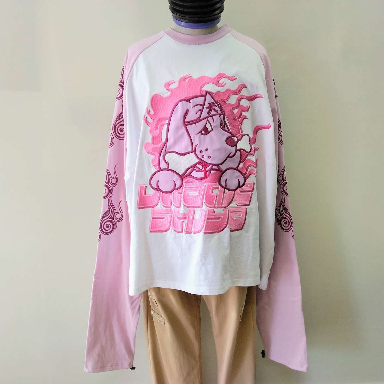 ガルフィー GALFY うらめしや長袖Tシャツ ピンク L It is a T