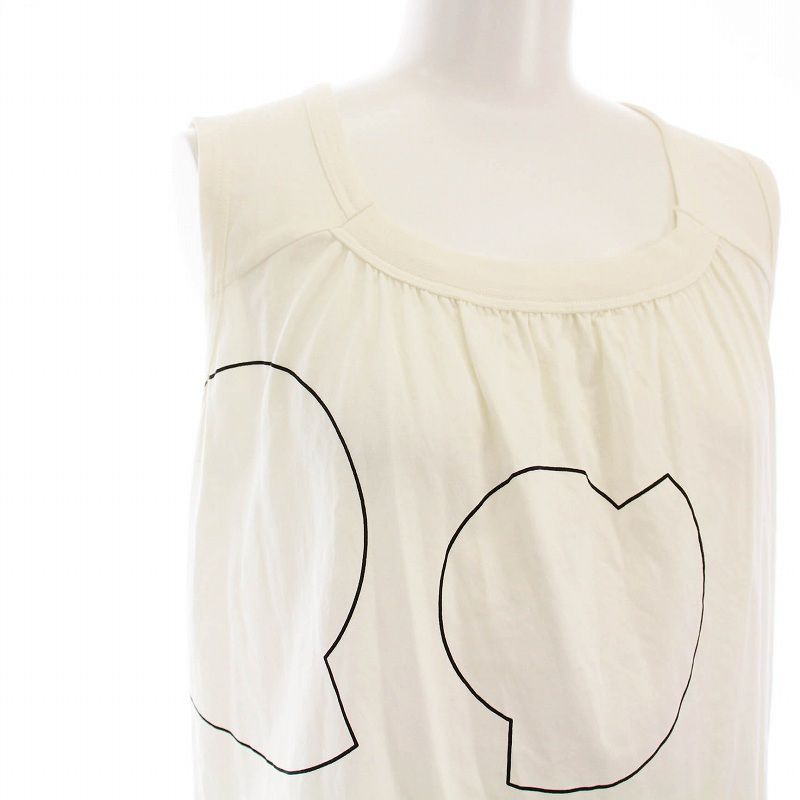 モンクレール MONCLER ノースリーブ カットソー コットン XS 白 82251  