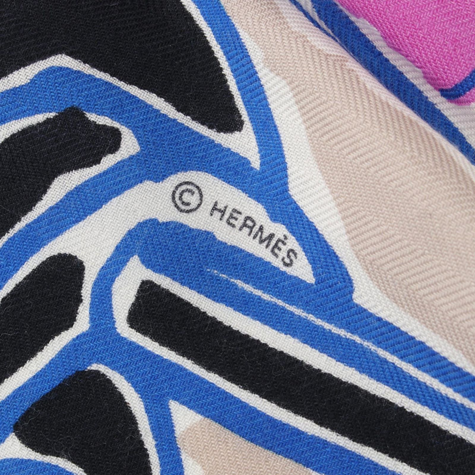 エルメス HERMES スカーフ カレジェアン カレ140 RAYURES D'ETE