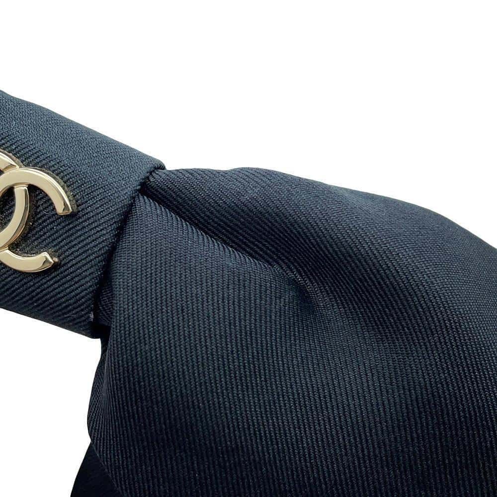 シャネル バレッタ ココマーク リボン シルク 24P AA9854 CHANEL ヘア  