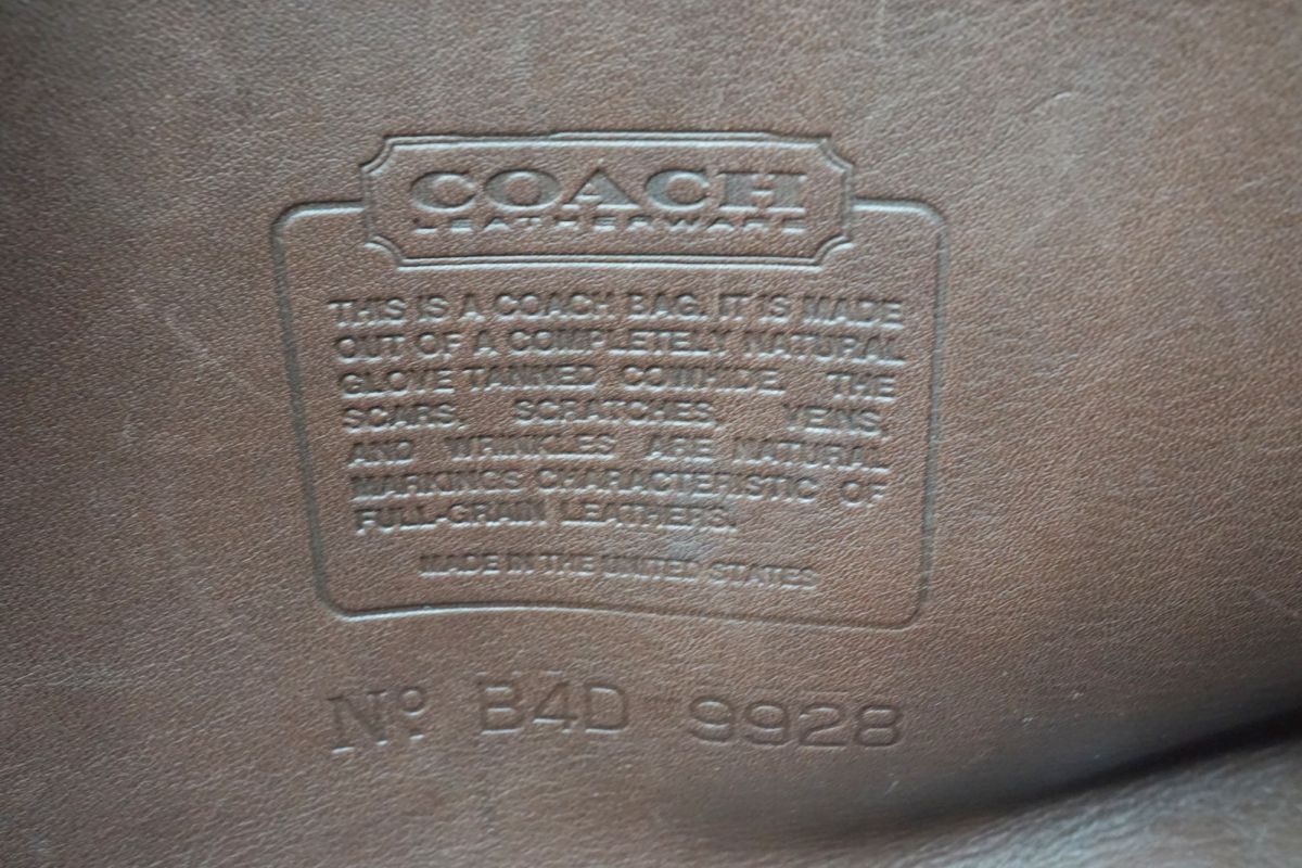 コーチ ヴィンテージ 2way ショルダー ハンドバッグ トート ミニボストン 9928 レザー 茶 ブラウン COACH 4003h DECORATOM_COM_BR