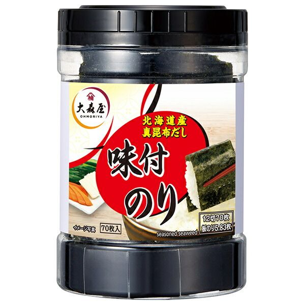 大森屋 味付卓上70 12切70枚 ×30個入｜ 乾物 海苔 味付海苔 のり