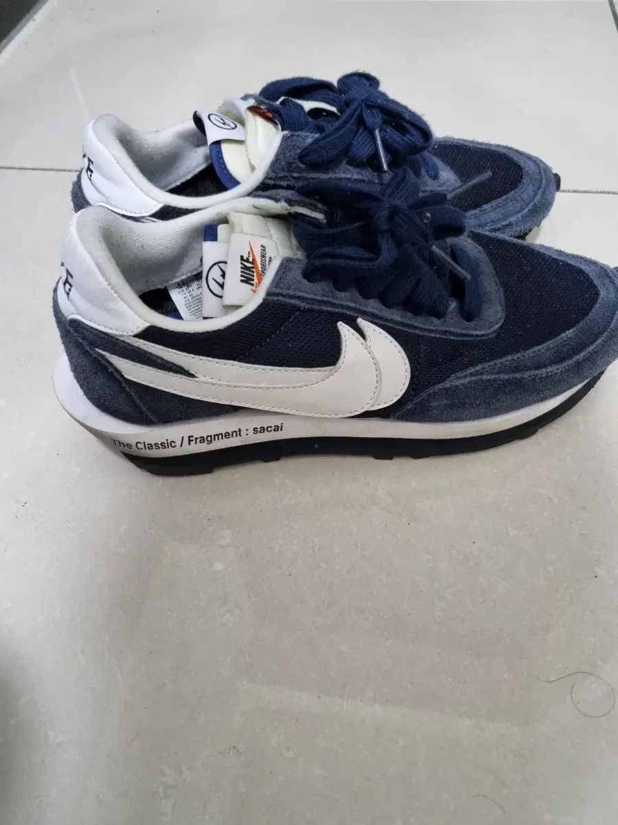 NIKE ナイキ sacai サカイ フラグメント LD ワッフル ブラックとブルー 265