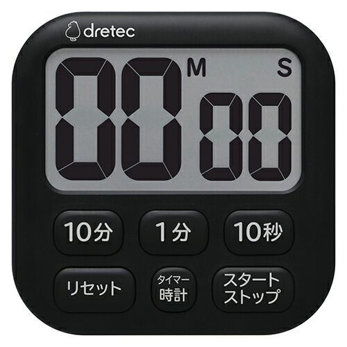 (まとめ）その他 電池・照明・家電 キッチンタイマー ドリテック 抗菌タイマー ポポラ６ ＡＢＳ樹脂 T-621BK ﾌﾞﾗｯｸ 4536117040708 1個【×12セット】