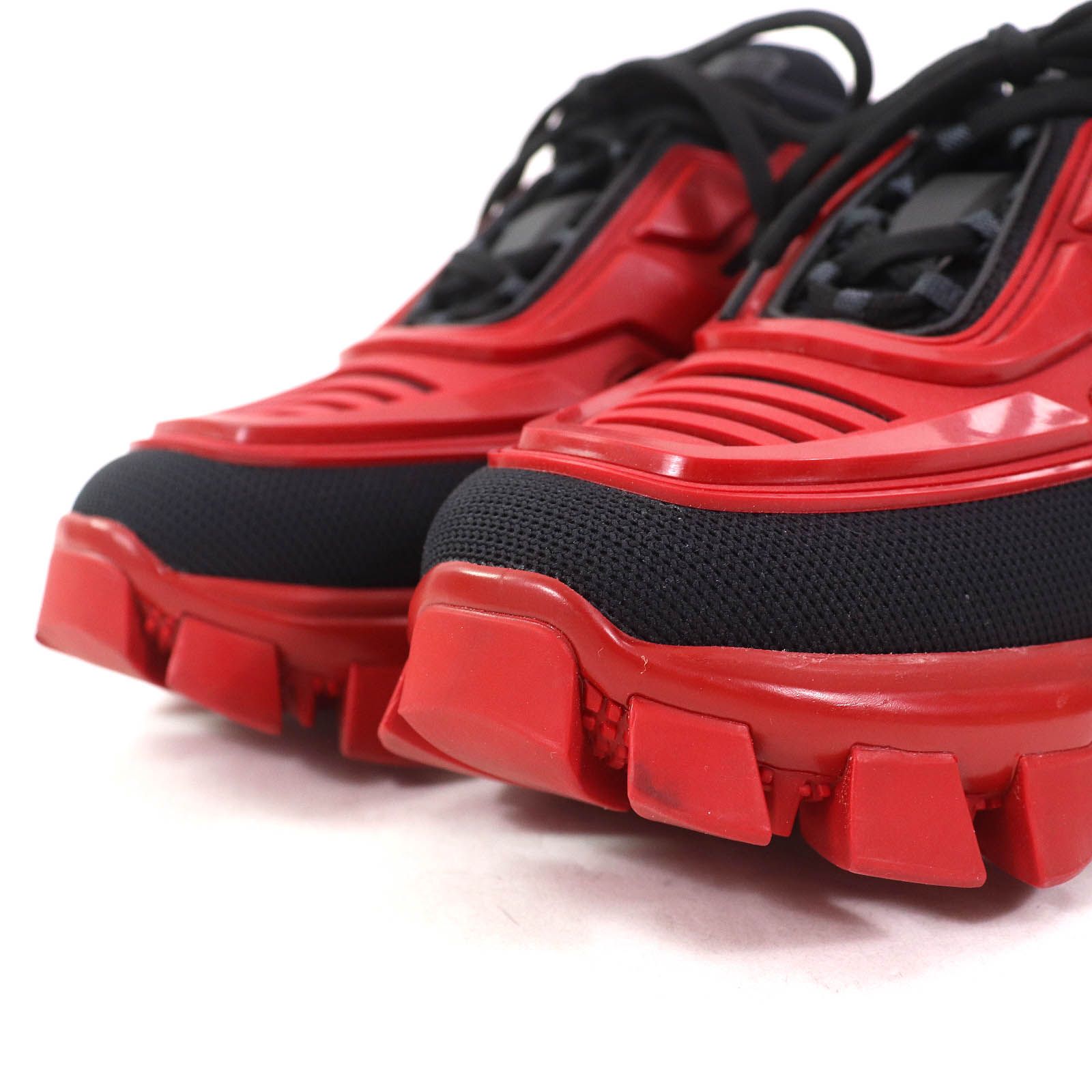 美品△PRADA プラダ クラウドバスト サンダー ロゴ レースアップ