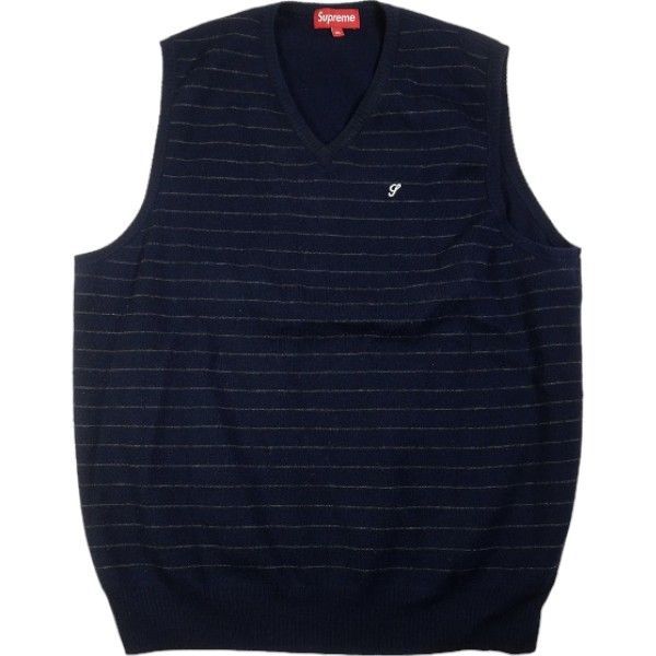 Size【XL】 SUPREME シュプリーム 22SS Sweater Vest Navy ニット 