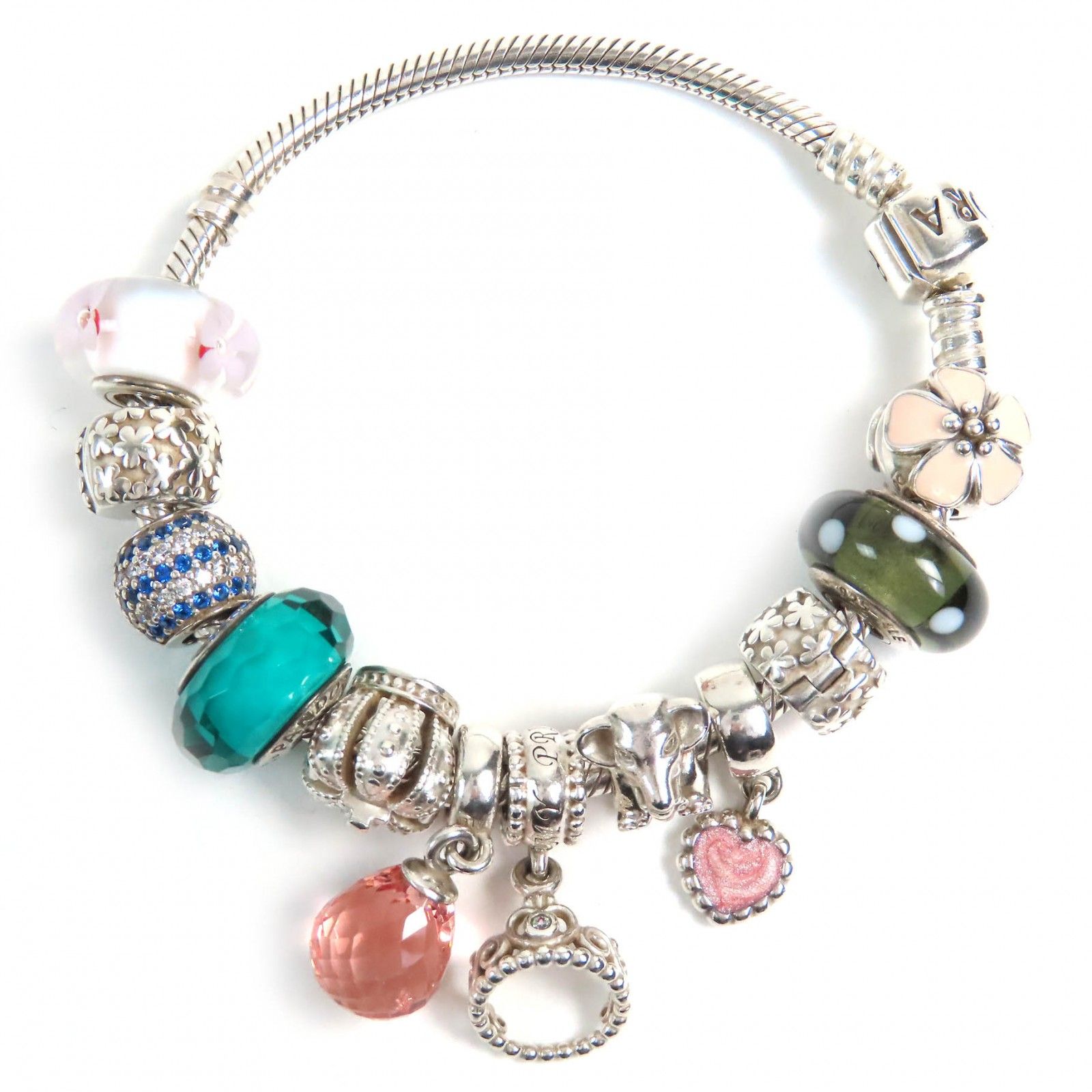 極美品△PANDORA パンドラ スネークチェーン リーガルクラウン