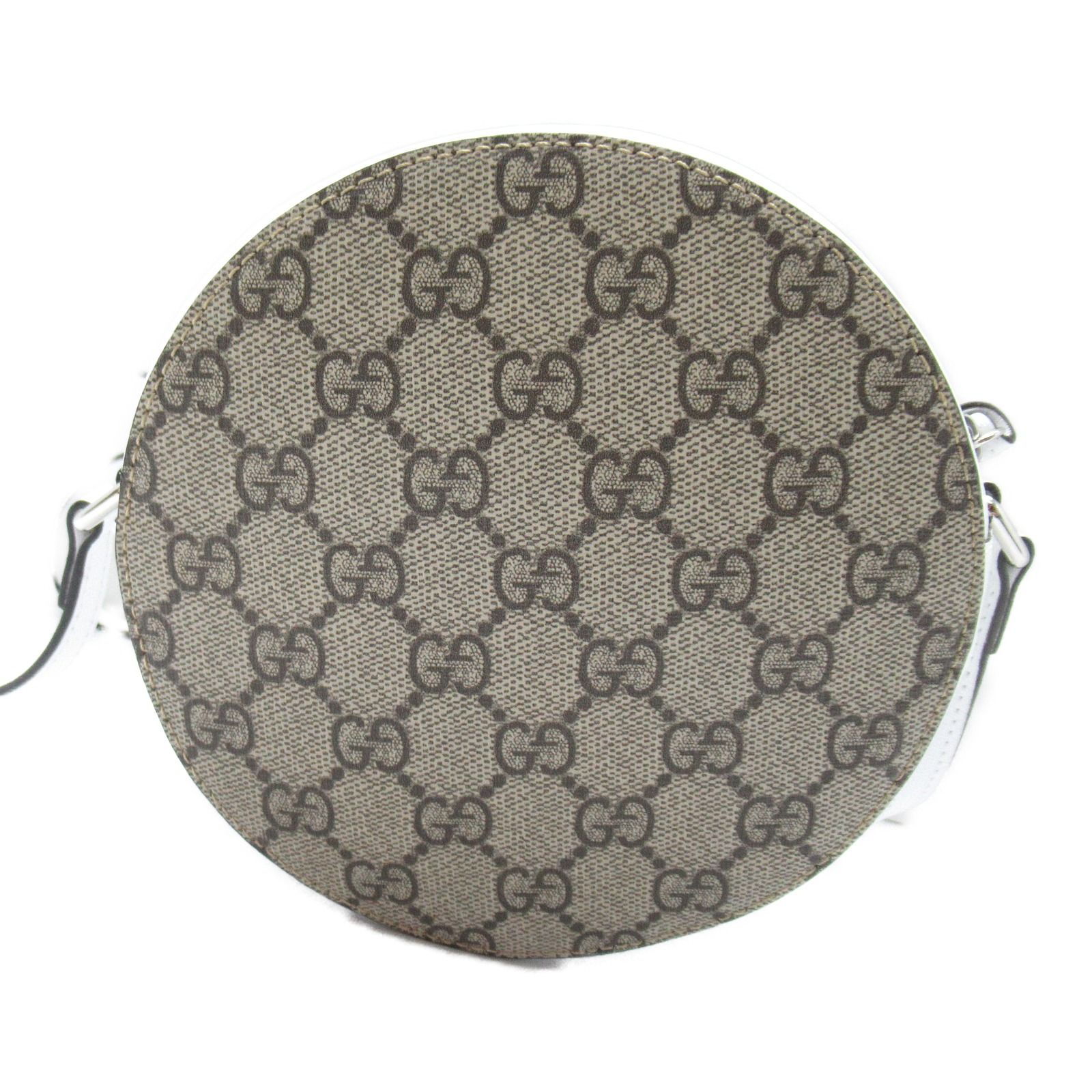 GUCCI kids ポシェット Children's printed GG bucket bag in beige and dark brown