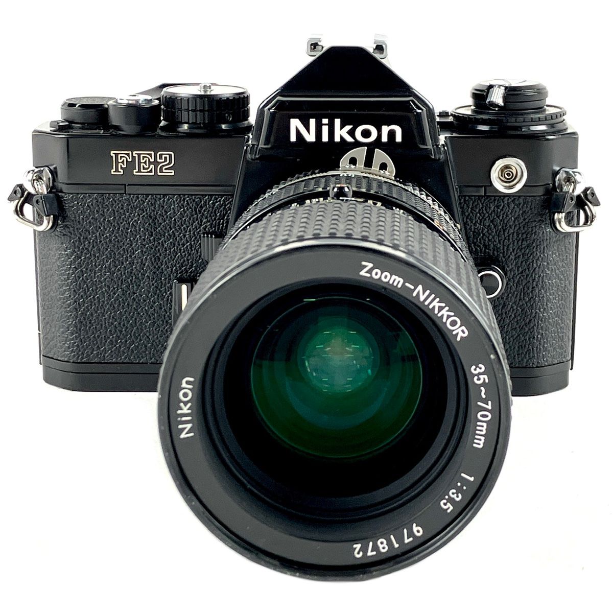 ニコン Nikon FE2 ブラック + Ai NIKKOR 35-70mm F3.5 フィルム マニュアルフォーカス 一眼レフカメラ 【中古】