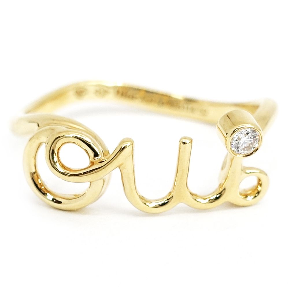 Dior mimioui K18YG×ダイヤモンド リング