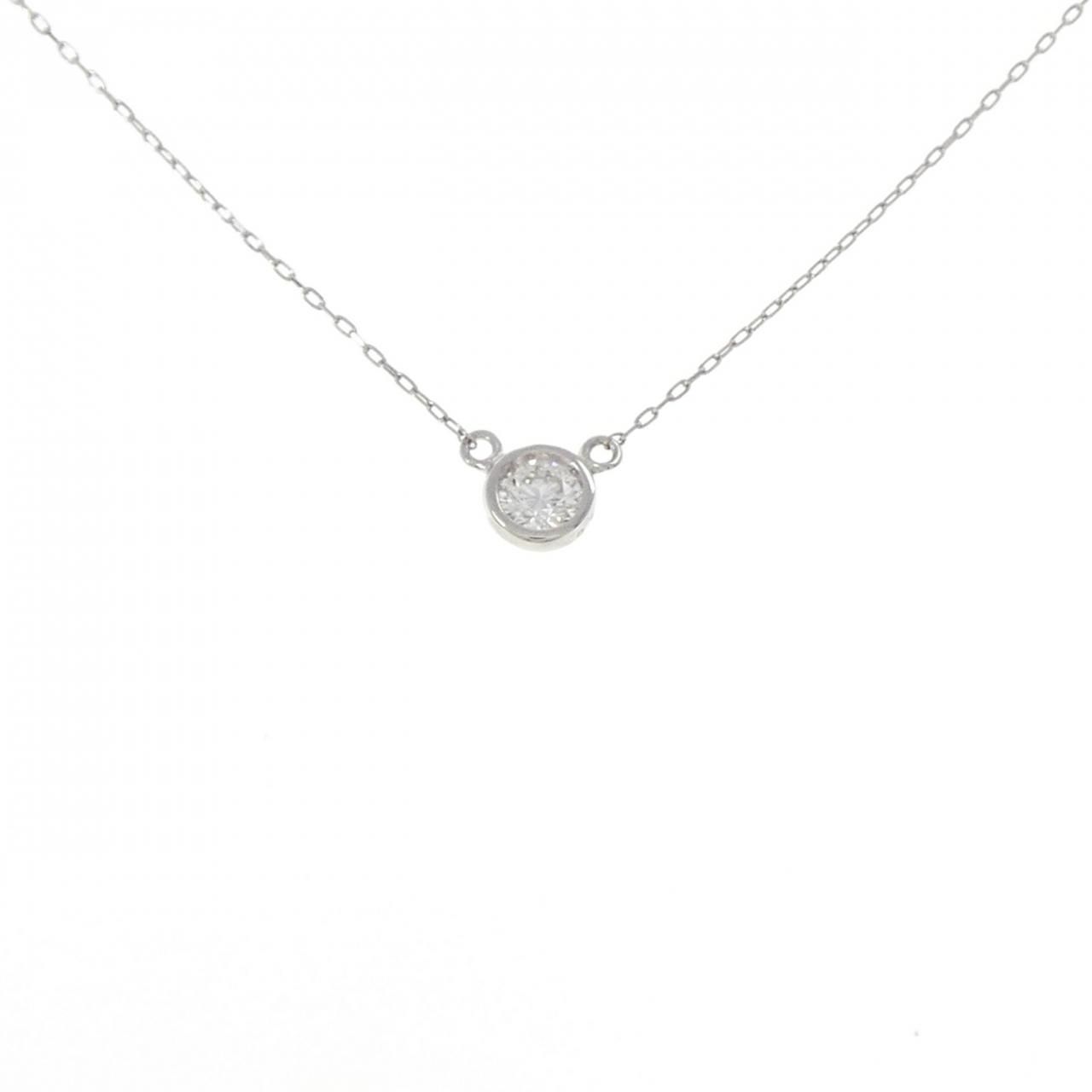 PT950|PT850 ソリティア ダイヤモンド ネックレス 0.10CT