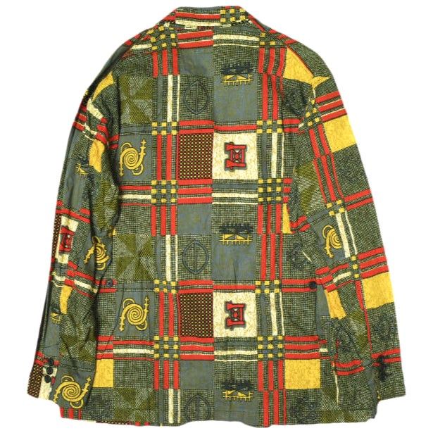 新品 Engineered Garments エンジニアードガーメンツ 21SS アメリカ製 Loiter Jacket Cotton African  Print ロイタージャケット コットンアフリカンプリント S BLACK×GOLD テーラード アウター - メルカリ