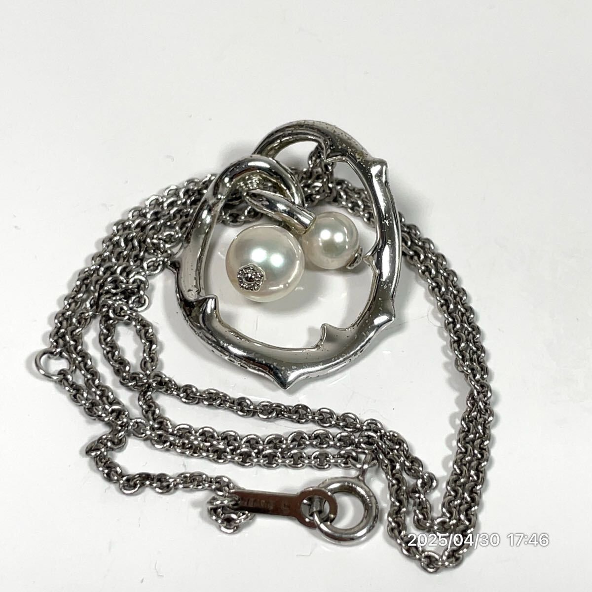 SILVER シルバー MIKIMOTO ミキモト 真珠 パール オーバル系