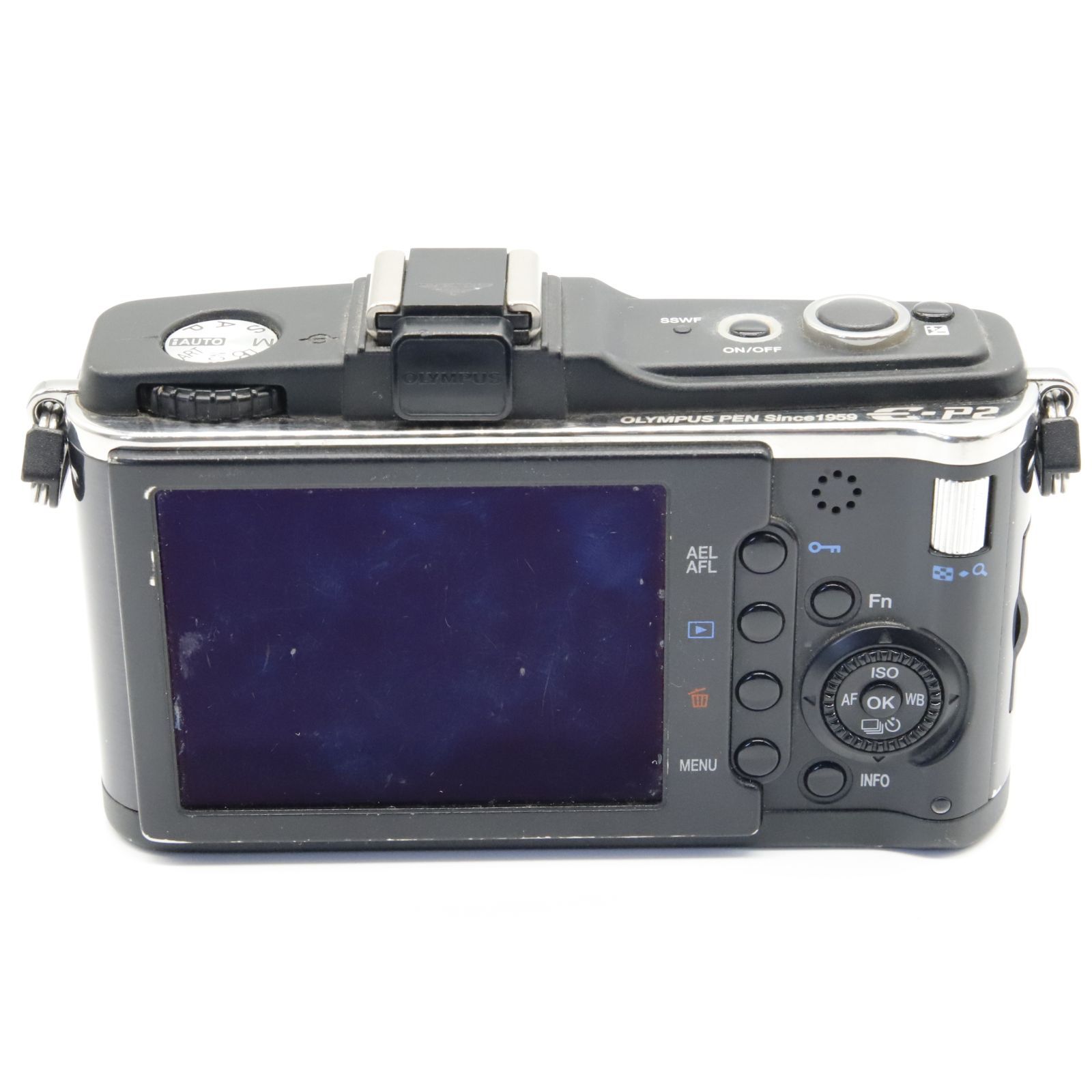 【シャッター回数6106回!】■良品■ OLYMPUS ミラーレス一眼 PEN E-P2 ボディ ブラック E-P2BODY-BLK