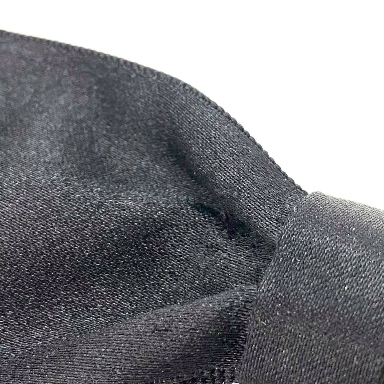 CHANEL】リボン ピンブローチ サテン ブラック/黒 コサージュ シャネル