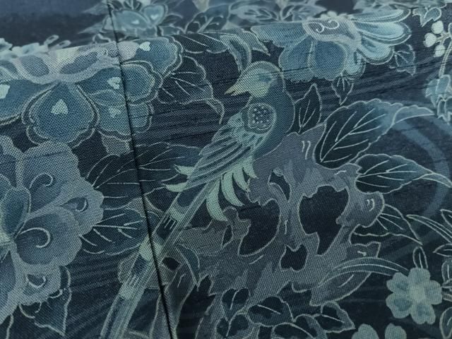 平和屋着物○石川県指定無形文化財 牛首紬 白山工房 手織り 訪問着 本