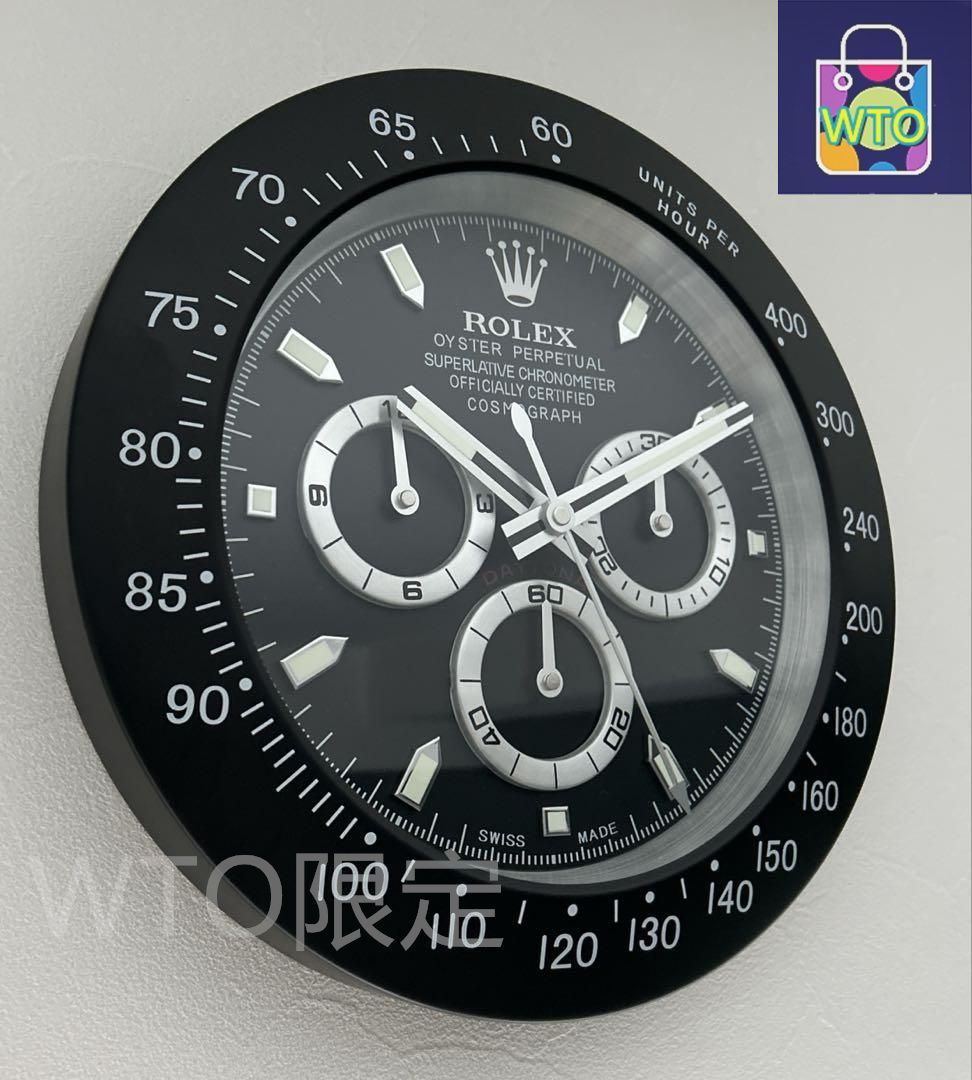 海外販促品 新品　ROLEXロレックス 掛け時計 コスモグラフ デイトナ 海外販促品 新品 ROLEX掛け時計 コスモグラフ デイトナ-WTO輸入1