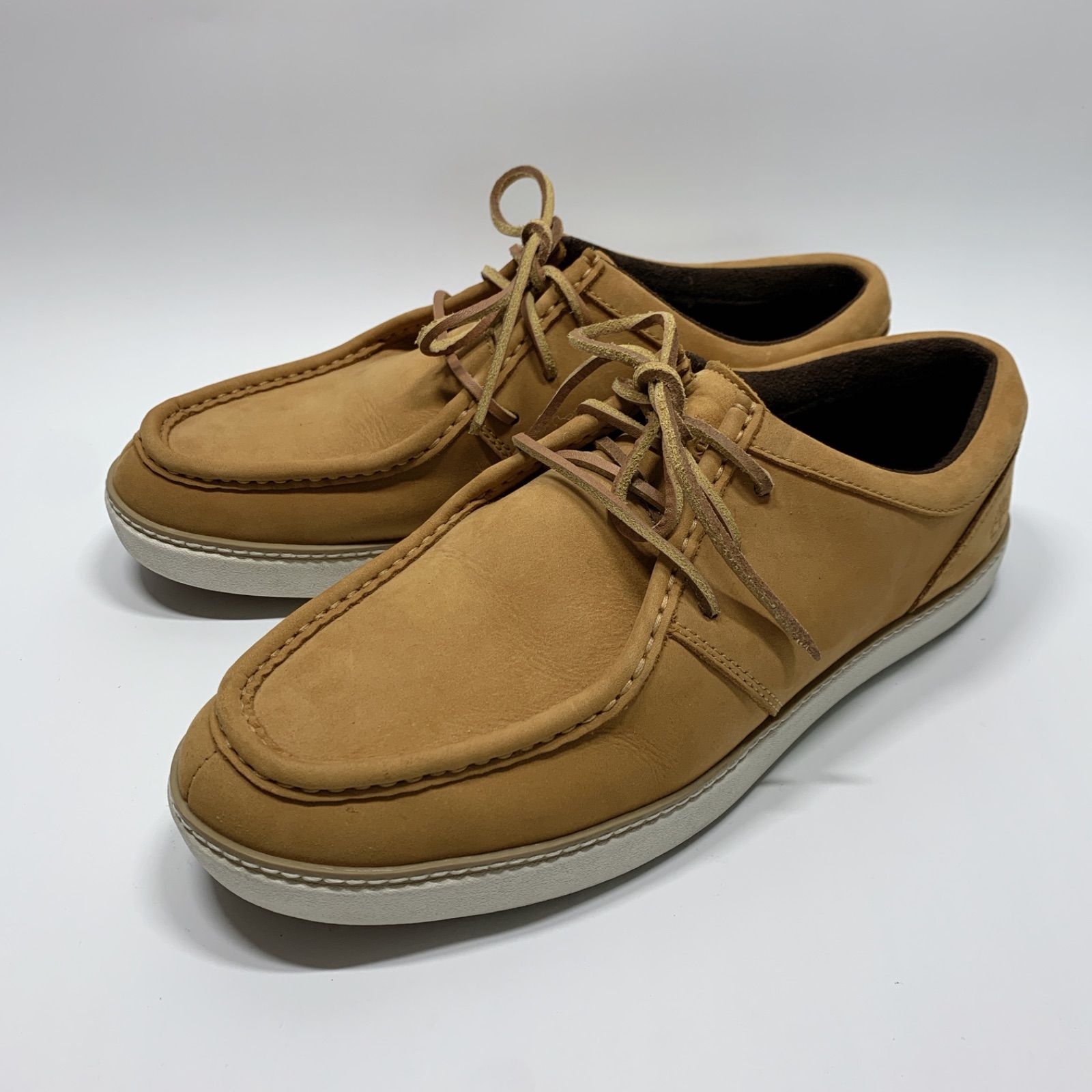 Timberland ティンバーランド ロースニーカー スエード スニーカー イエロー レザー 25.5 デッキシューズ