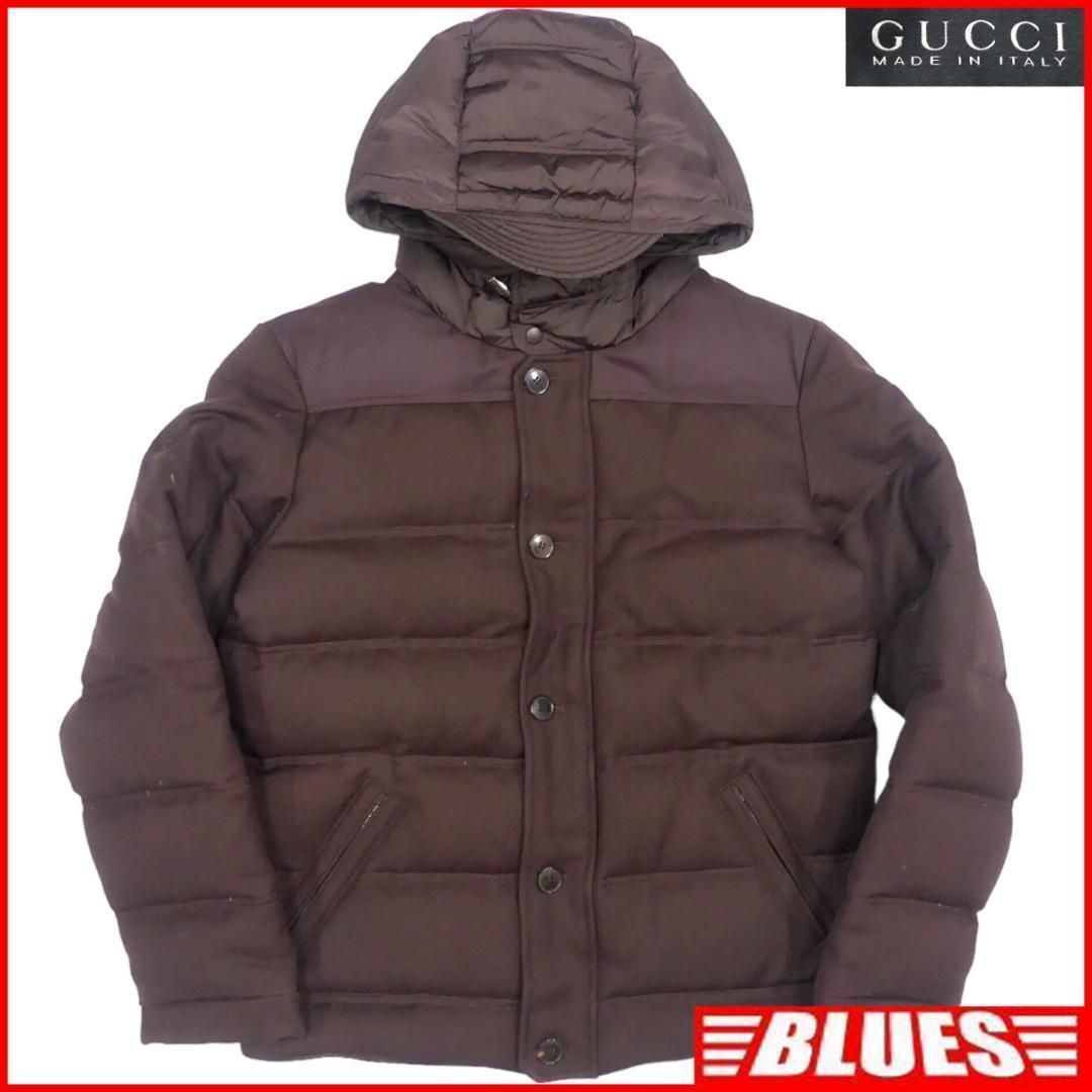 イタリア製 ダウンジャケット 48 茶 GUCCI グッチ メンズ NR3200 イタリア製 ダウンジャケット 48 茶 GUCCI グッチ メンズ NR3200