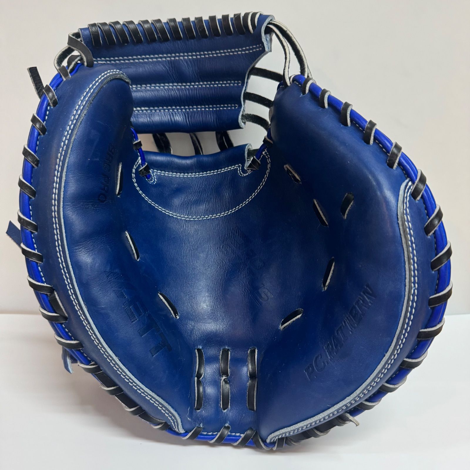 ZETT プロステイタス252型 オーダー 軟式用 キャッチーミット 青