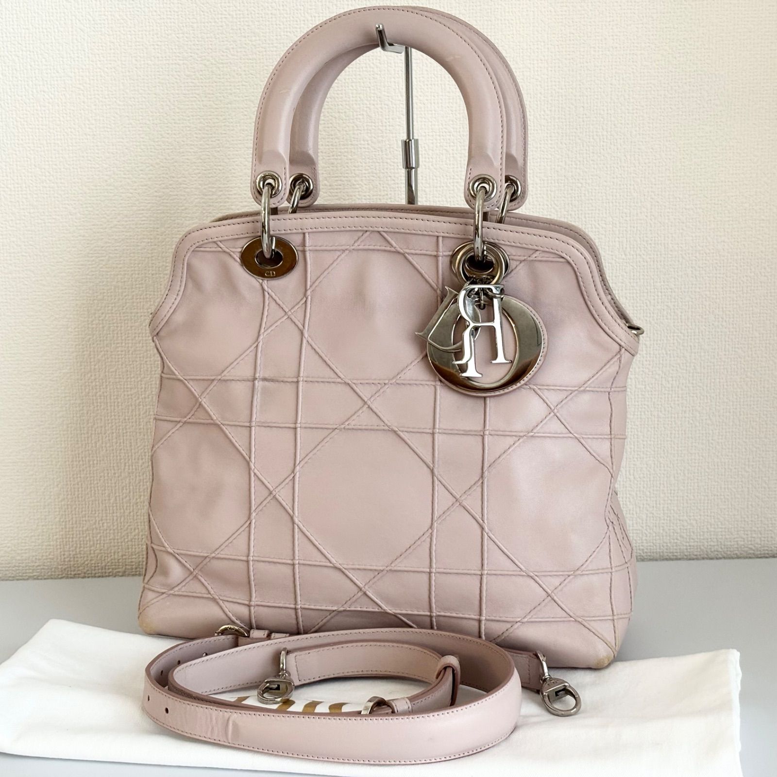 Dior ディオール レザー グランヴィル レディディオール カナージュ 