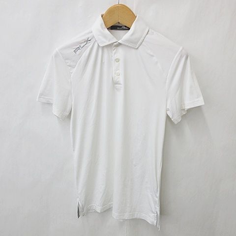 アールエルエックス ラルフローレン RLX RALPH LAUREN ゴルフ スポーツウエア シャツ ポロシャツ 半袖 吸汗速乾 白 オフホワイト XS