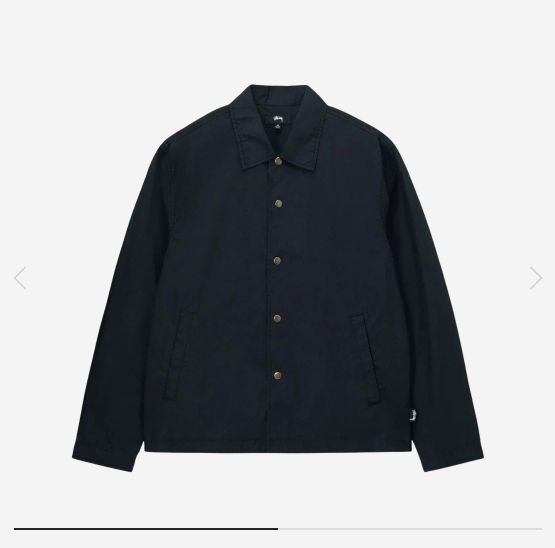 STUSSY ステューシー COACH コーチ シャツ 黒 L
