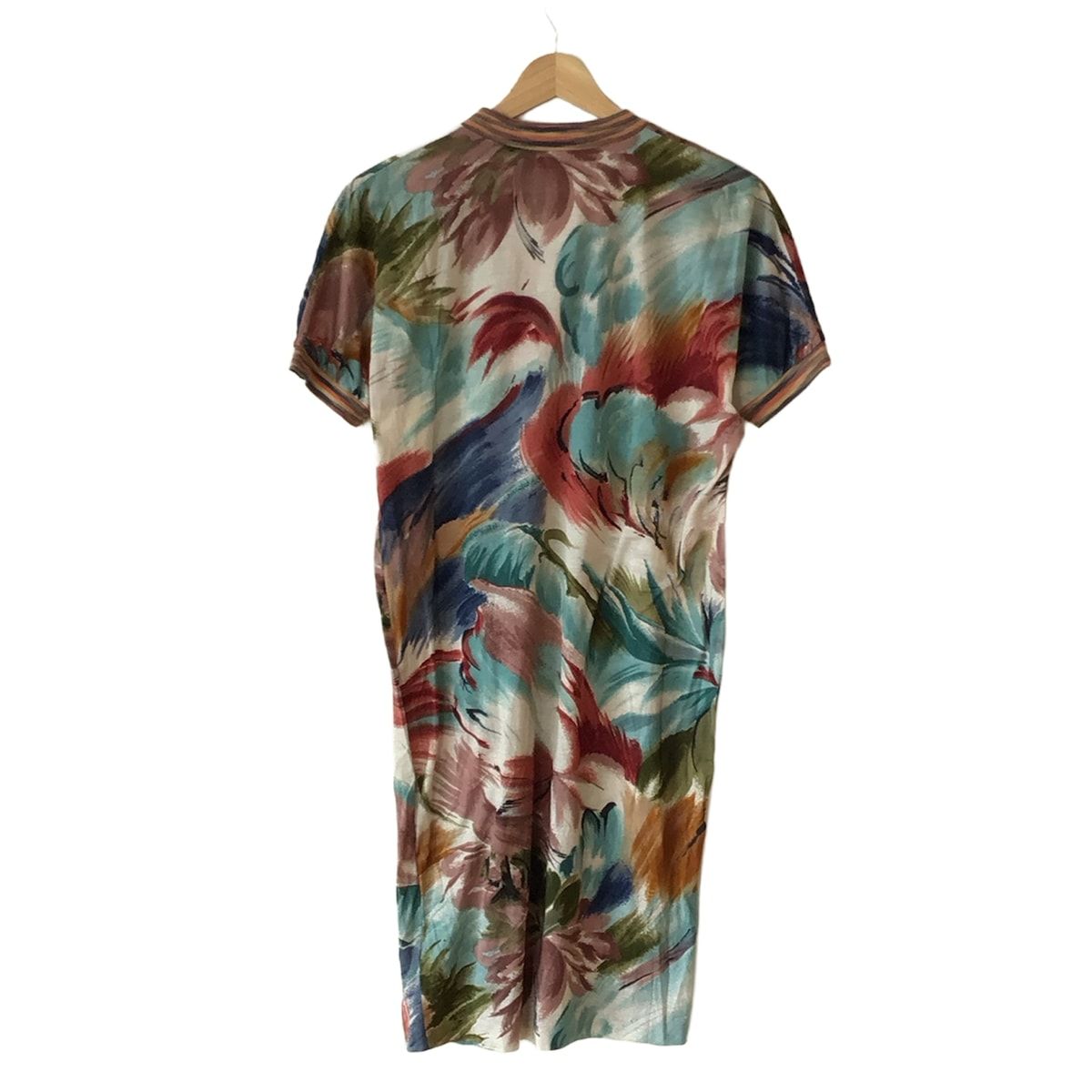 MISSONI ミッソーニ　ワンピース wxc ミッソーニ MISSONI ワンピース 48 マルチ 緑 青 ニット 総