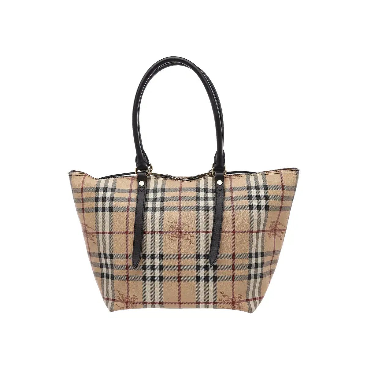 BURBERRY★ミディアムチェックトートバッグ ミディアム チェックトート (ダークバーチブラウン