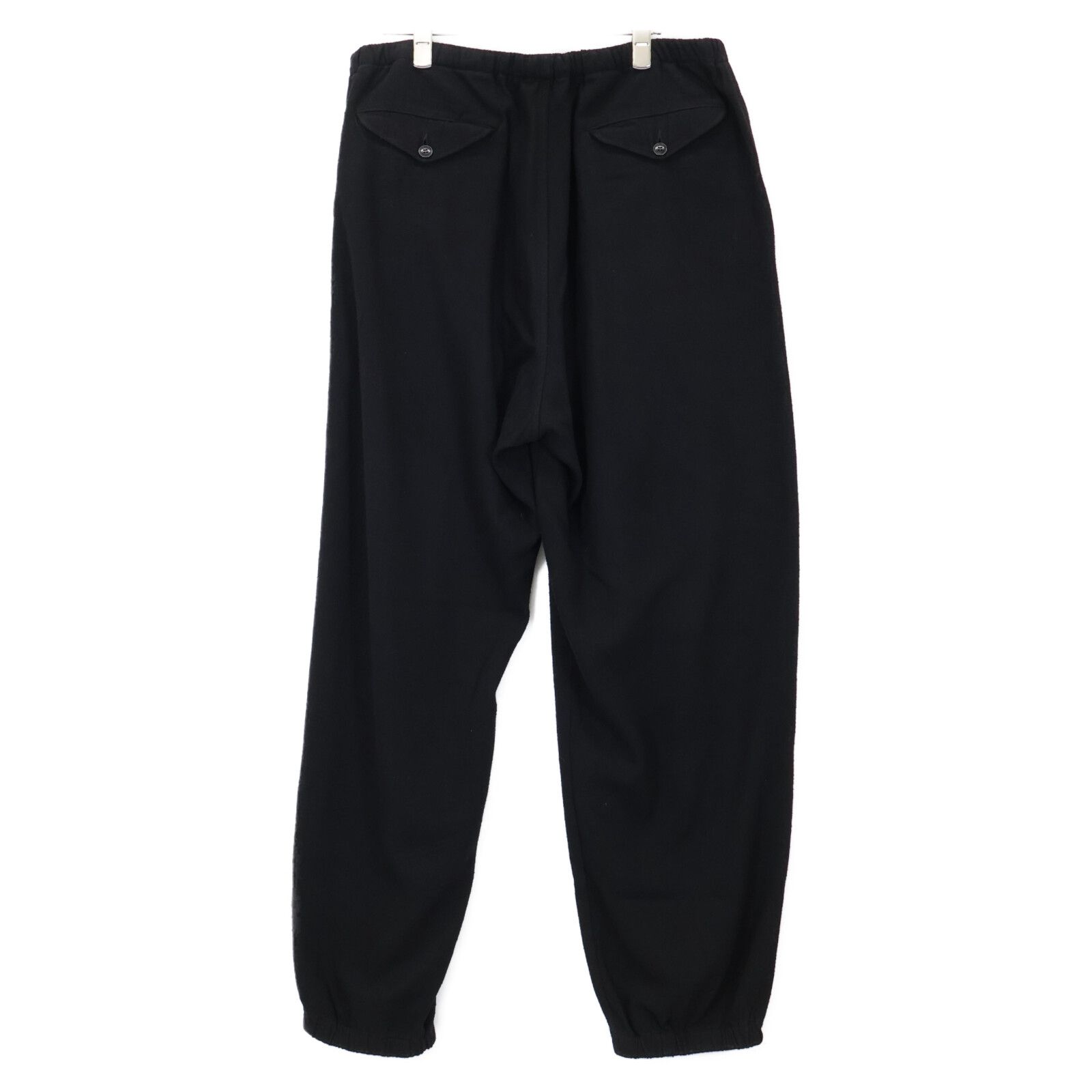 COMOLI コモリ 25SS B01-03003 ブラック シルクネップドローストリング 