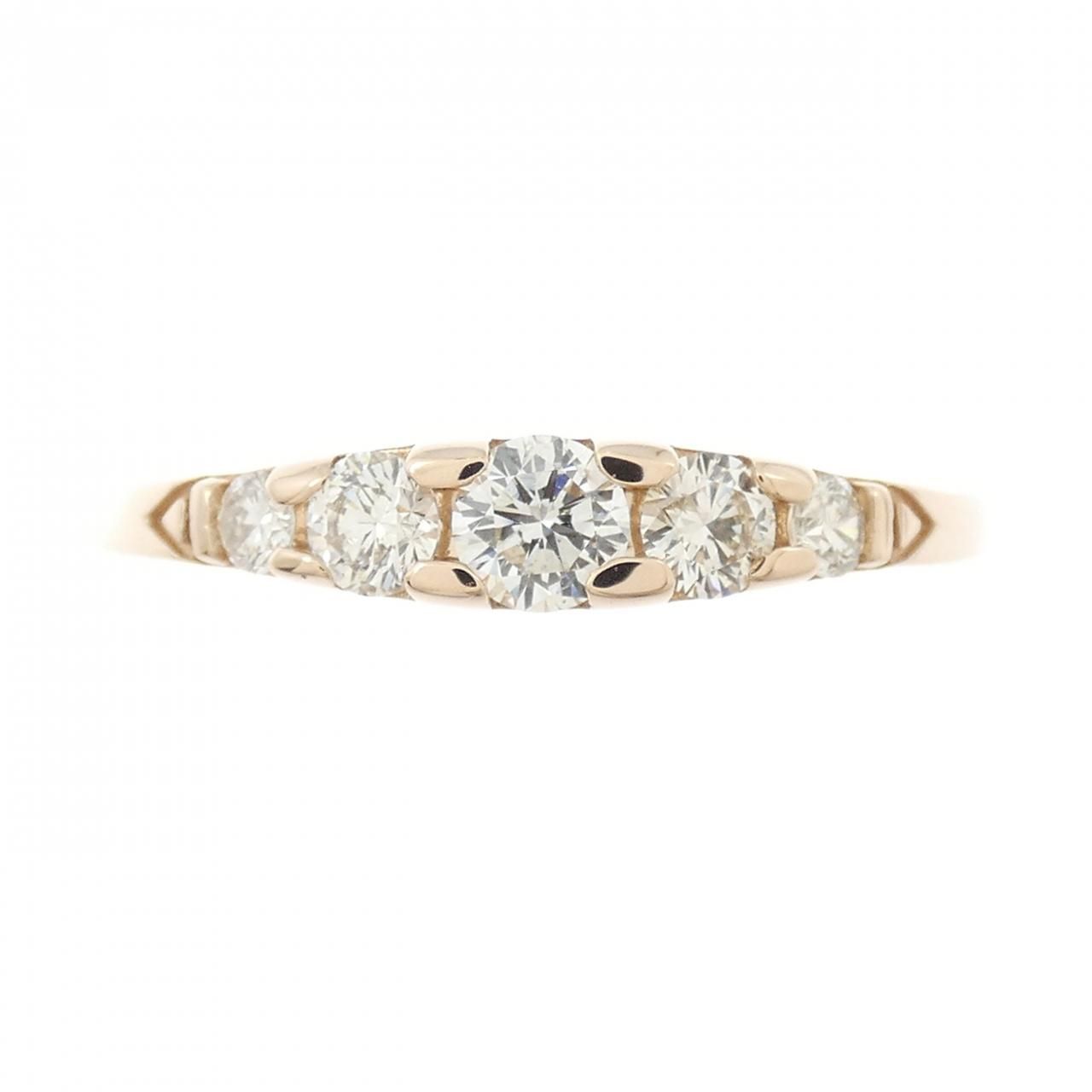 K18PG ダイヤモンド リング 0.30CT K18PG 天然ダイヤモンド 0.30ct