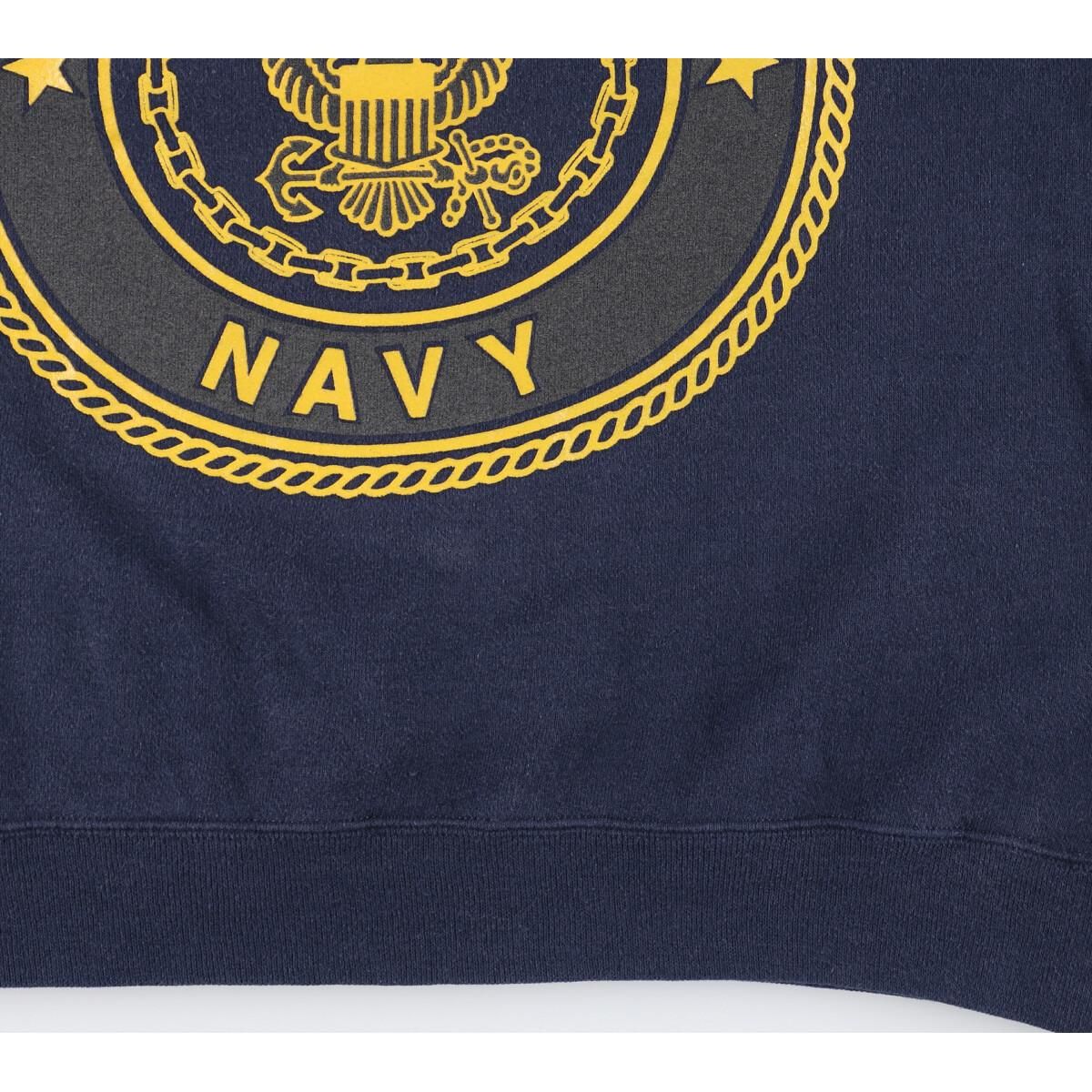 古着 90年代 SOFFE U.S.NAVY リフレクター プリントスウェット