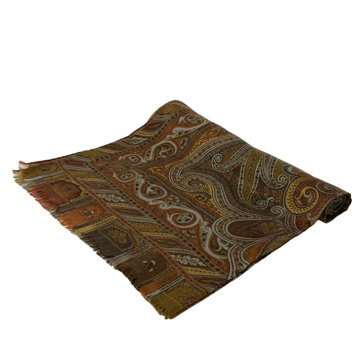 お値下げ、エトロペイズリー柄大判ストール 、正方形、未使用に近い 2026年最新】エトロ ショールの人気アイテム - メルカリ