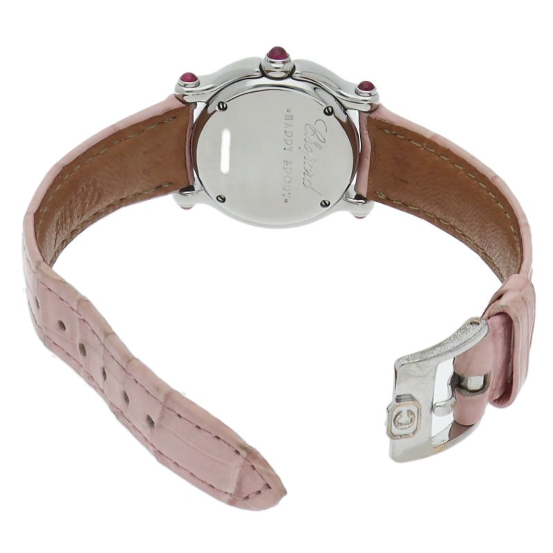 ショパール ハッピースポーツ ウォッチ 5Pルビー 27/8245-21 保証書 SS  