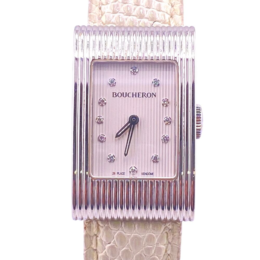 ブシュロン Boucheron 腕時計 リフレ 12Pダイヤモンド WA009419 ホワイト