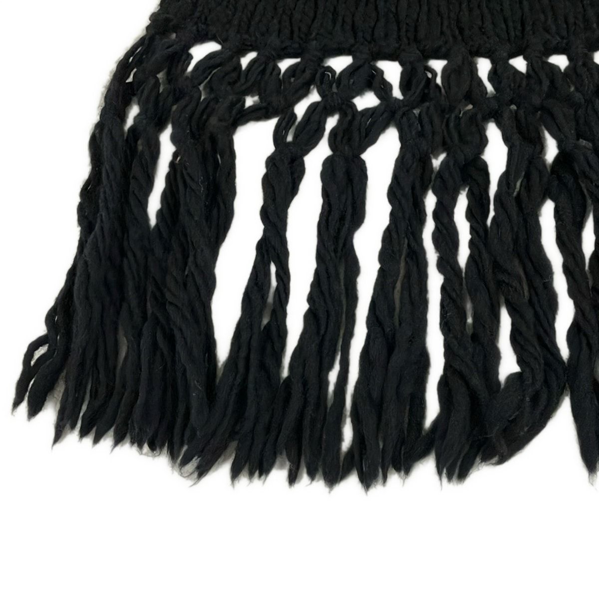 SAINT LAURENT PARIS(サンローランパリ) マフラー - 黒 ウール 